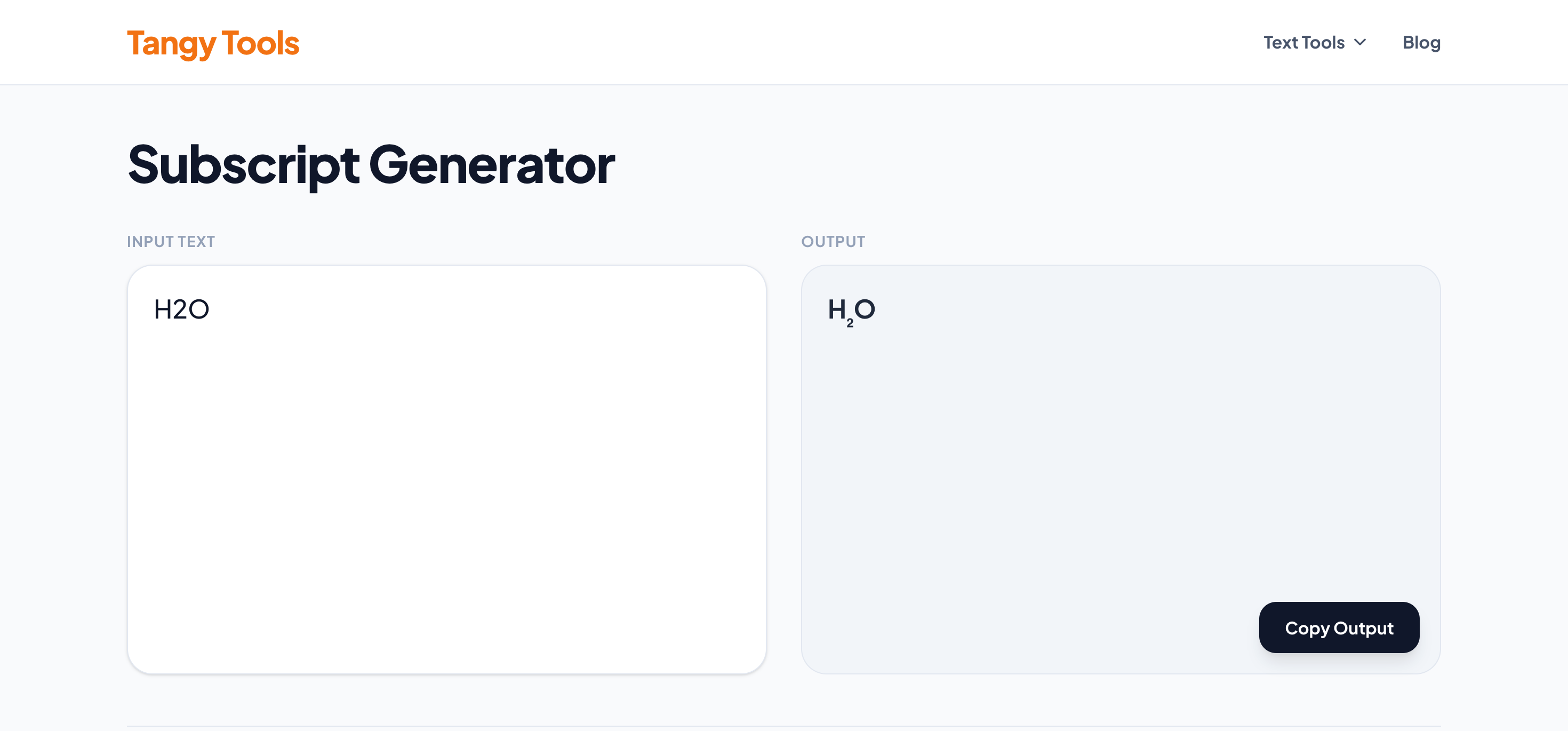 Subscript generator